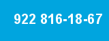 922 816-18-67 922 816-18-67